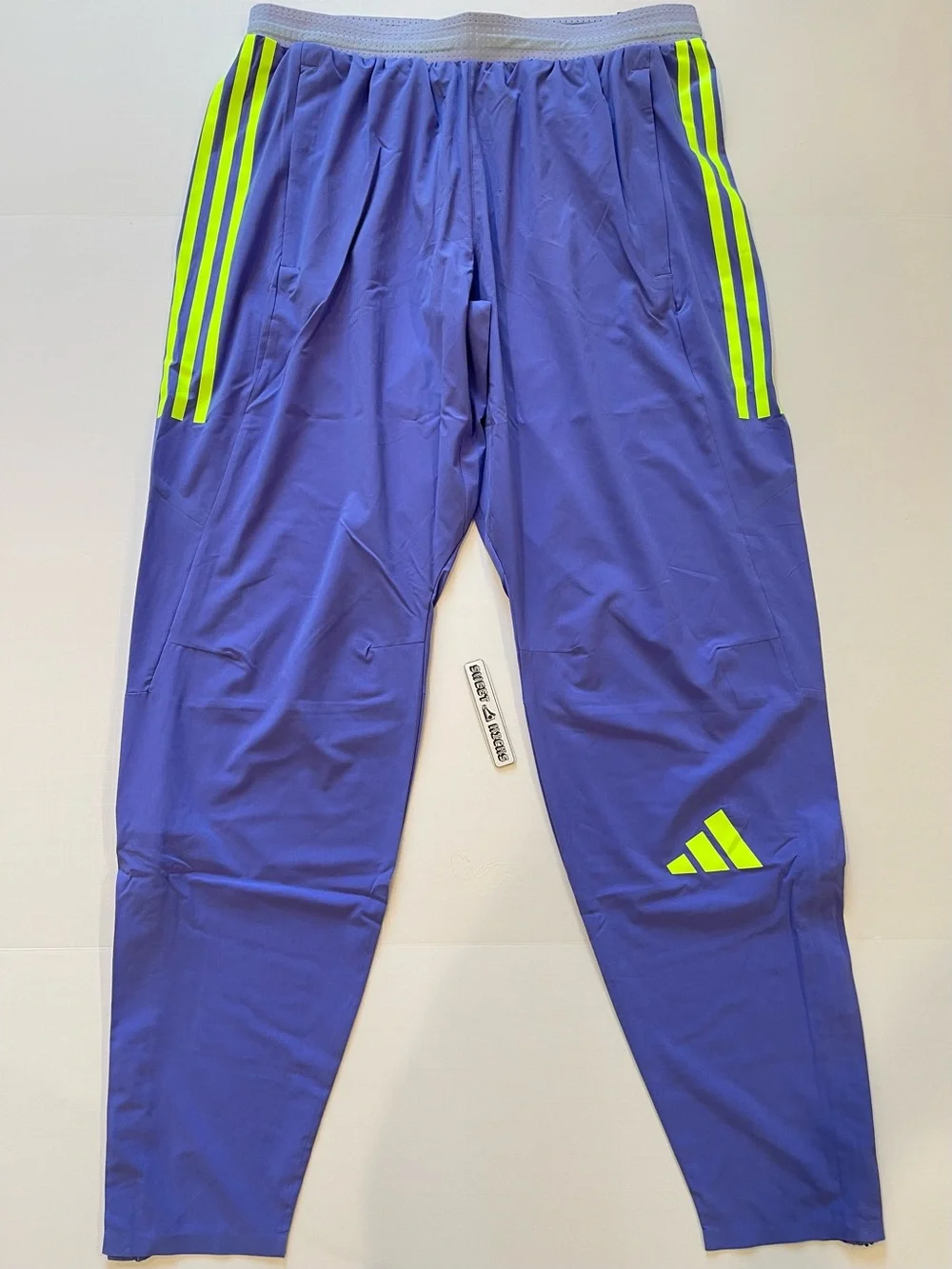 Adidas 2024 Pro Elite Team Running Pants IT2163 Colbat Blue/Lucid Lemon
